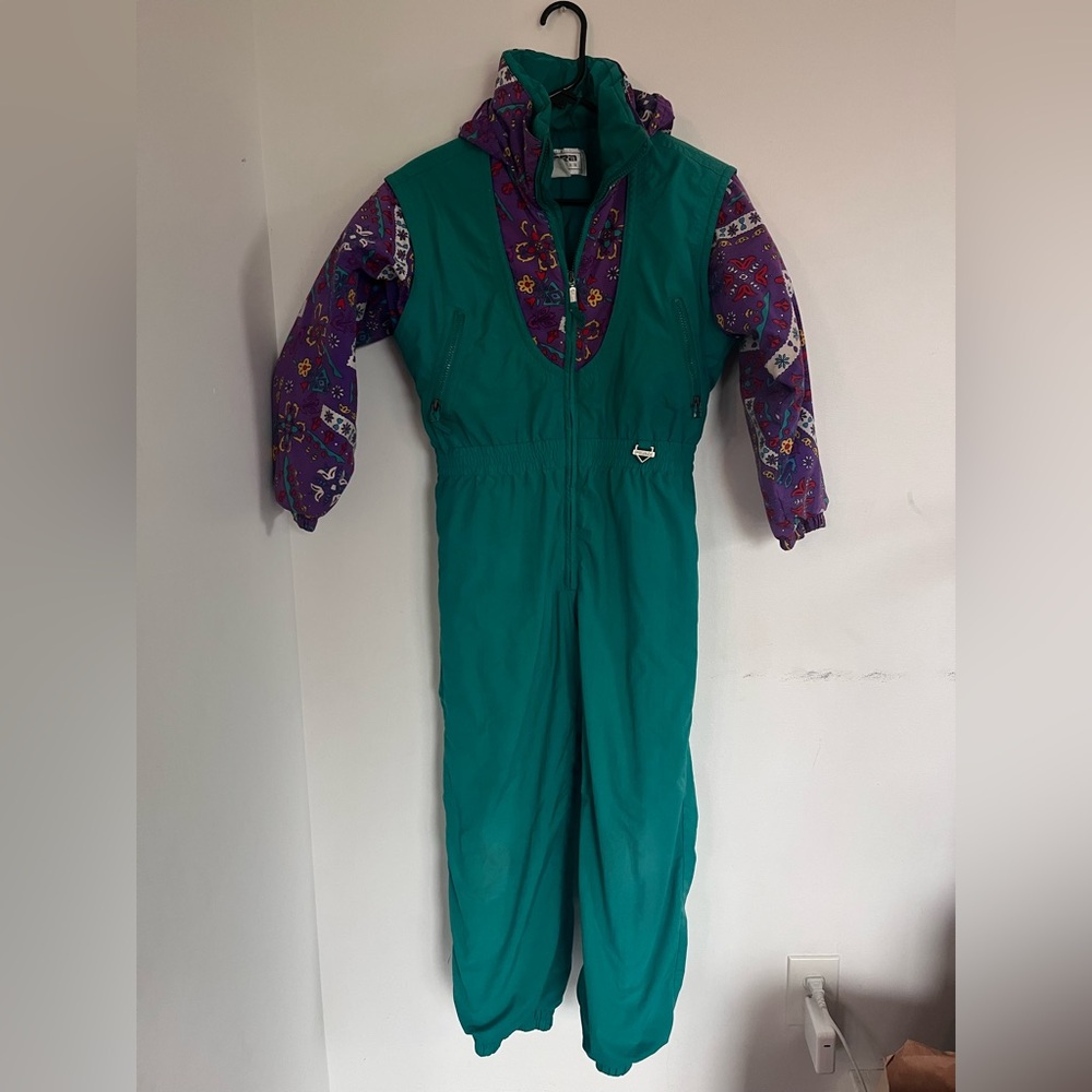 FERA VTG Snow Suit Skisuit Juniors 12 Colorblock Retro Y2K 80s 90s Gaper Day